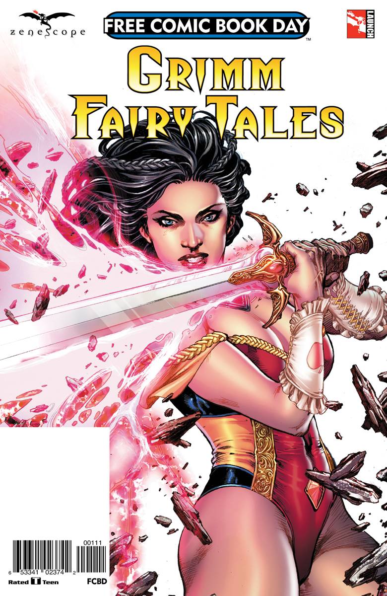 GRIMM FAIRY TALES #1 UNSTAMPED FCBD 2017 comic book ZENESCOPE ENTERTAINMENT INC
