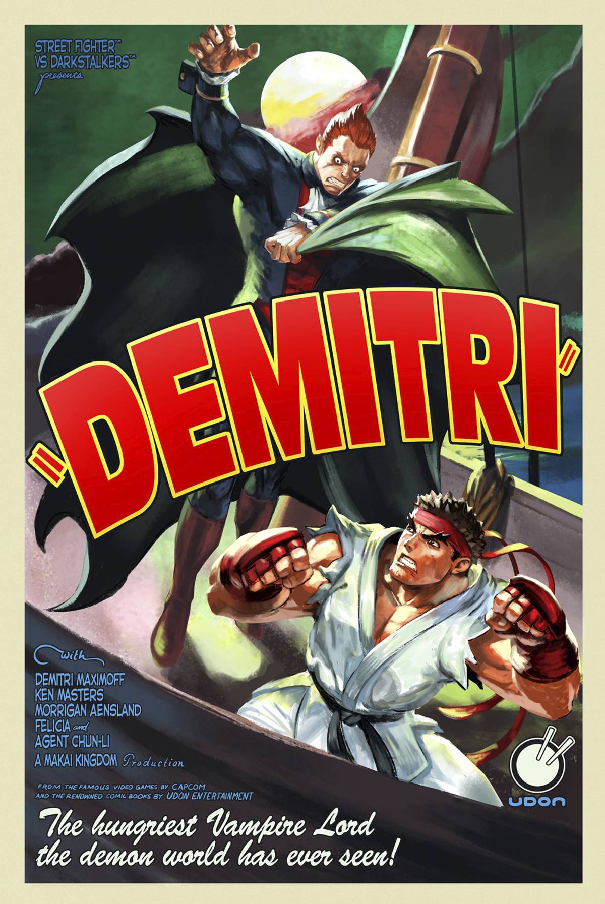 STREET FIGHTER VS DARKSTALKERS #1 (OF 8) 1:10 VARIANT 2017 Street Fighter UDON ENTERTAINMENT INC