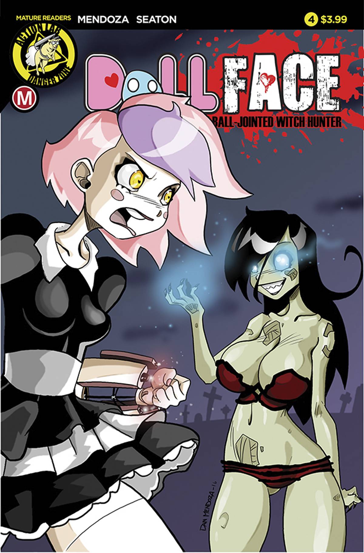 DOLLFACE #4 CVR A MENDOZA (MR) 2017 comic book ACTION LAB - DANGER ZONE