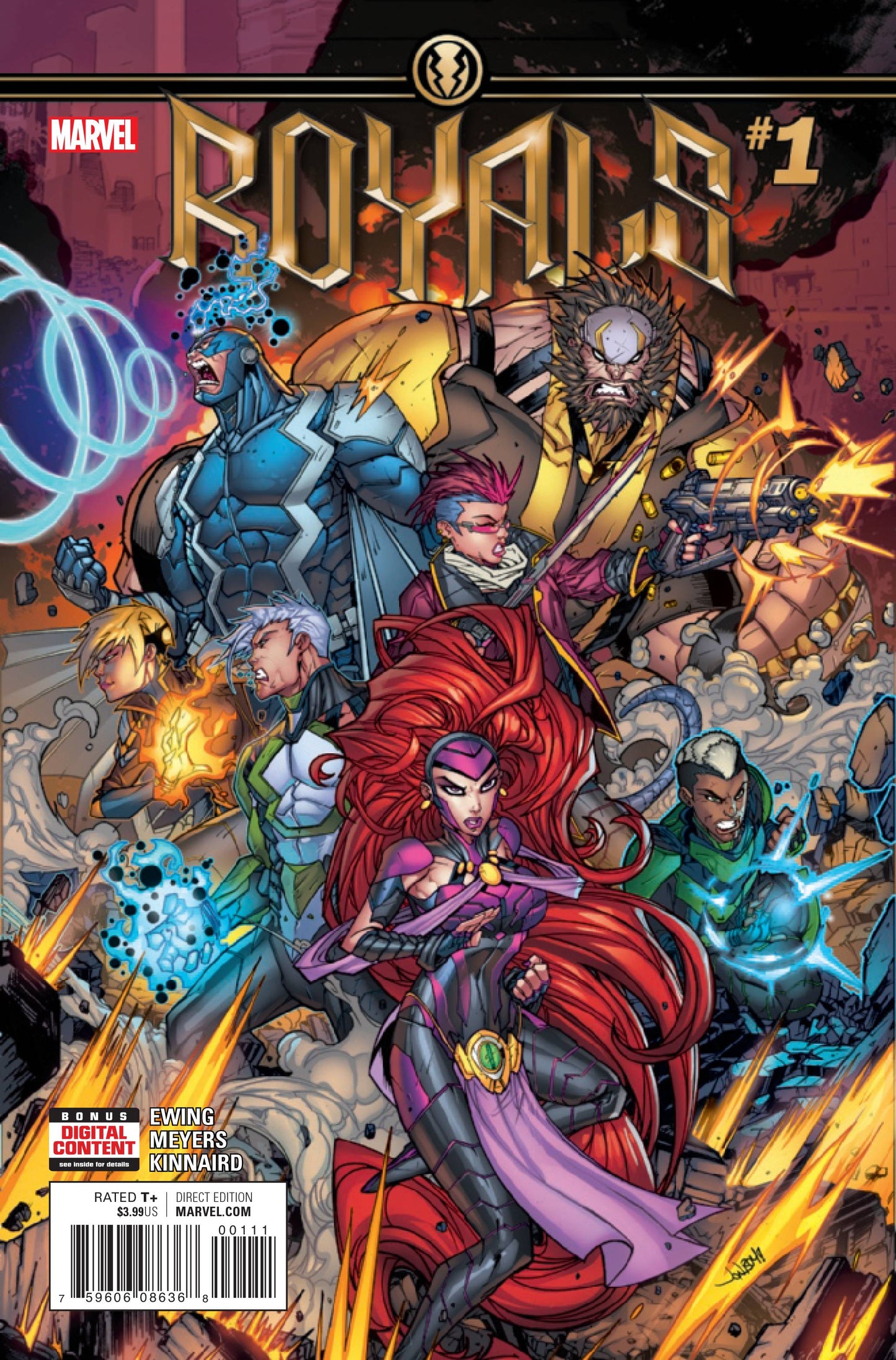 ROYALS #1 JONBOY MEYERS COVER 2017 comic book MARVEL COMICS