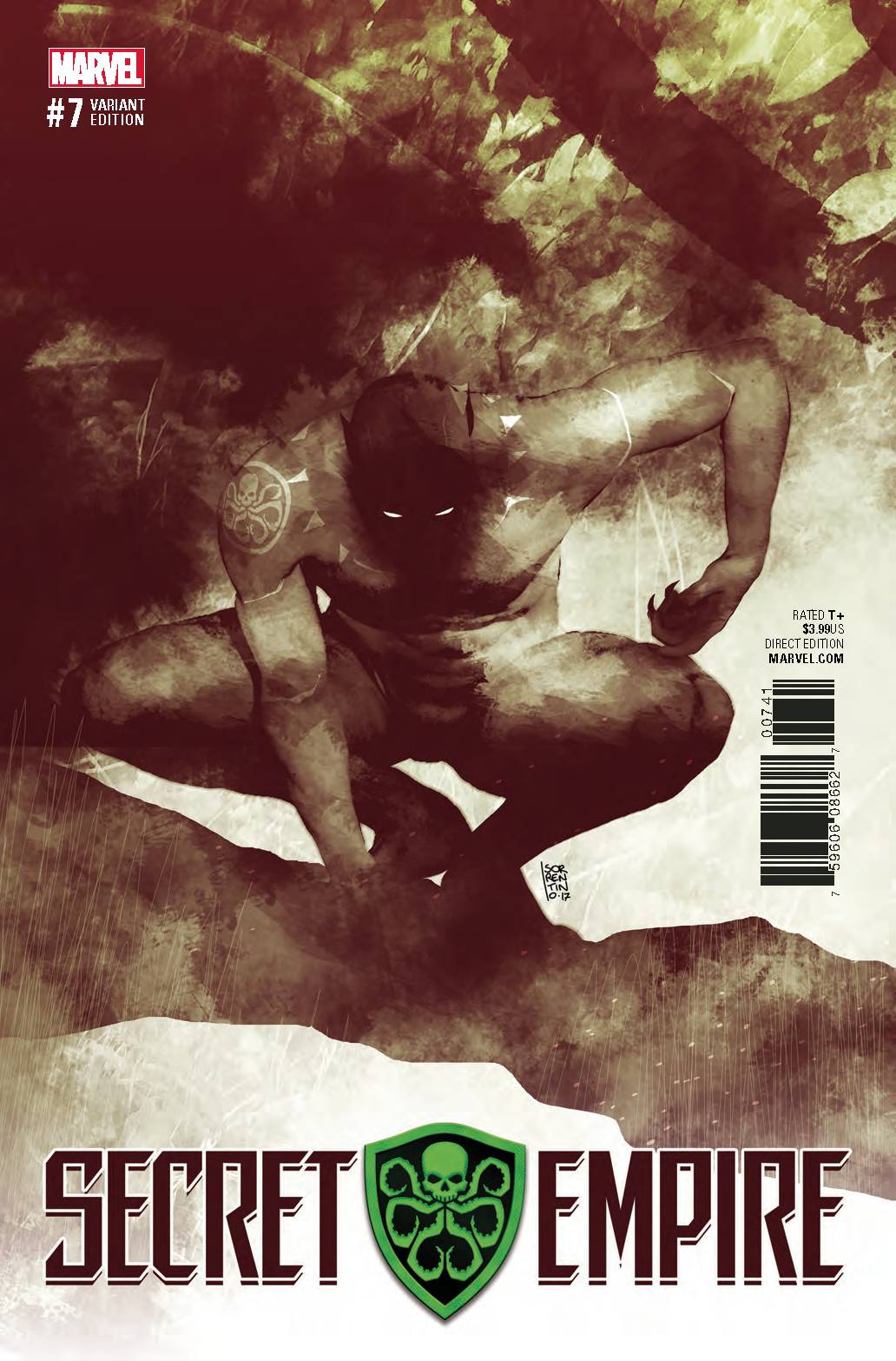 SECRET EMPIRE #7 SORRENTINO HYDRA HEROES VARIANT 2017 comic book MARVEL COMICS