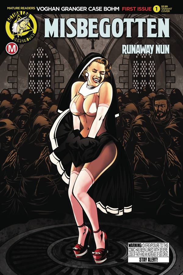 MISBEGOTTEN RUNAWAY NUN #1 CVR B CASE 2017 comic book ACTION LAB - DANGER ZONE