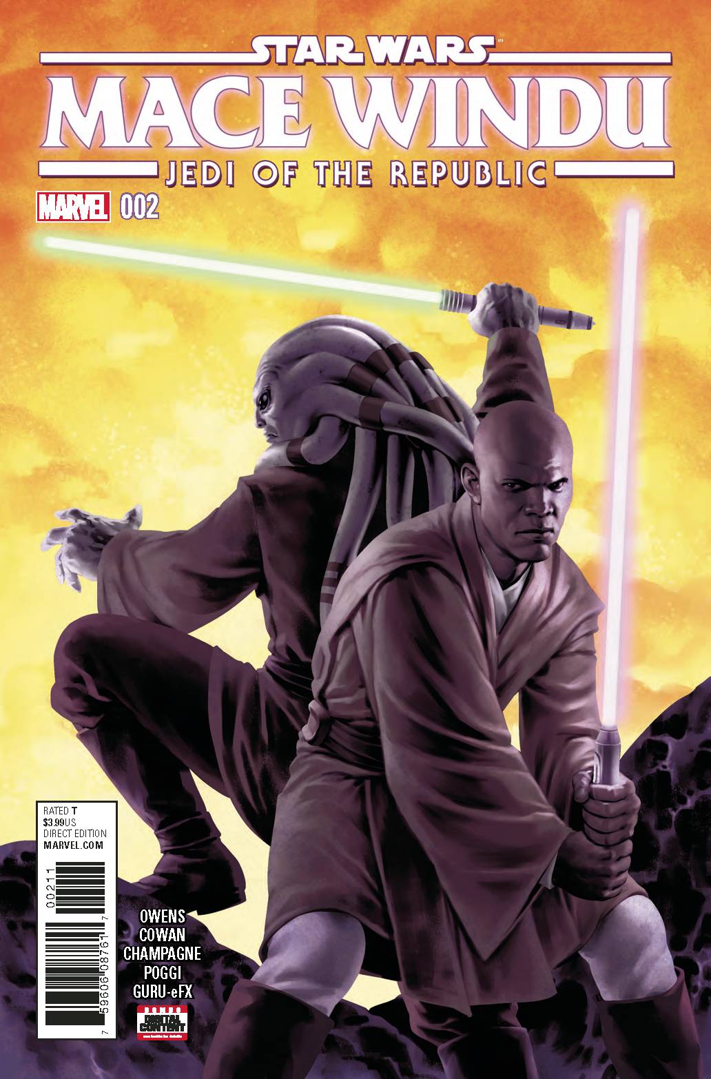 STAR WARS JEDI REPUBLIC MACE WINDU #2 (OF 5) 2017 Star Wars MARVEL COMICS