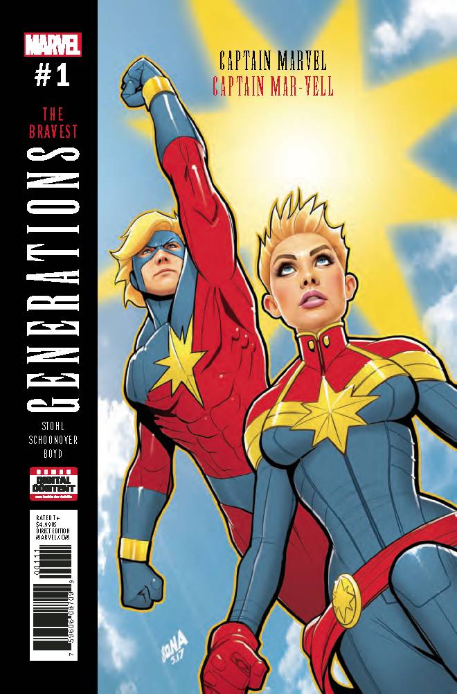 GENERATIONS CAPTAIN MARVEL & CAPTAIN MAR-VELL #1 2017 Wolverine MARVEL COMICS