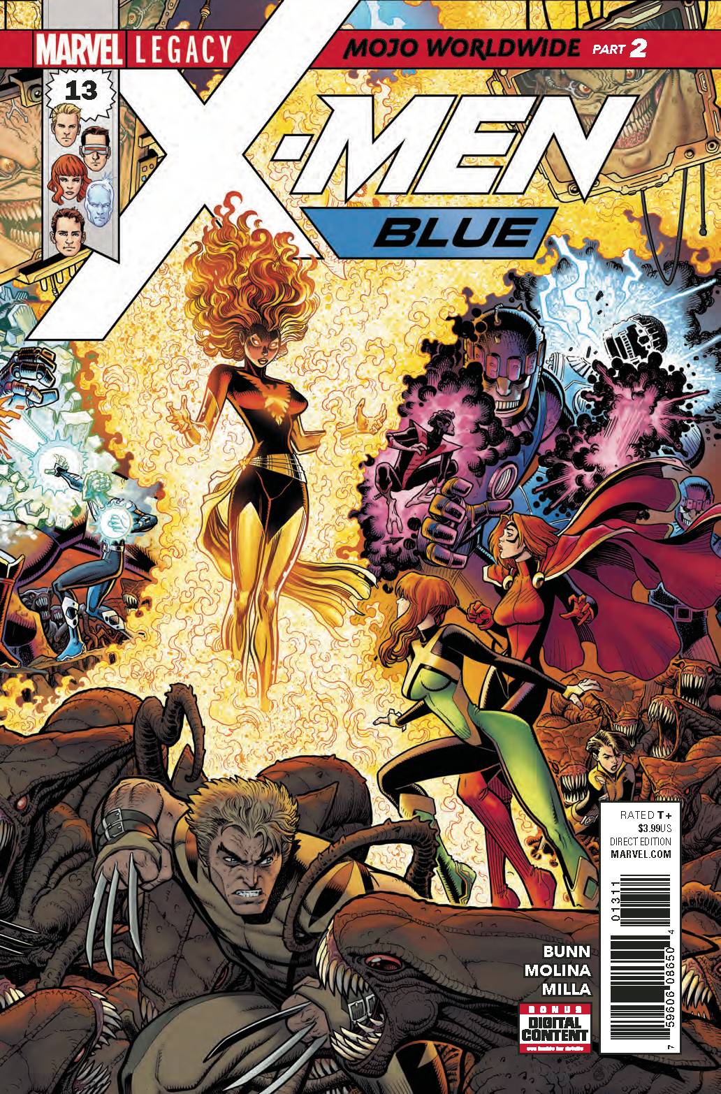 X-MEN BLUE #13 2017 X-Men Blue MARVEL COMICS