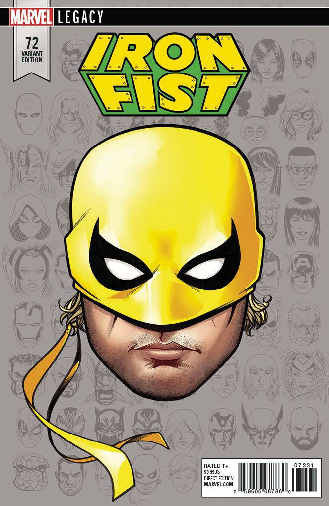 IRON FIST #73 MCKONE LEGACY HEADSHOT 1:10 VARIANT 2017 Iron Fist MARVEL COMICS