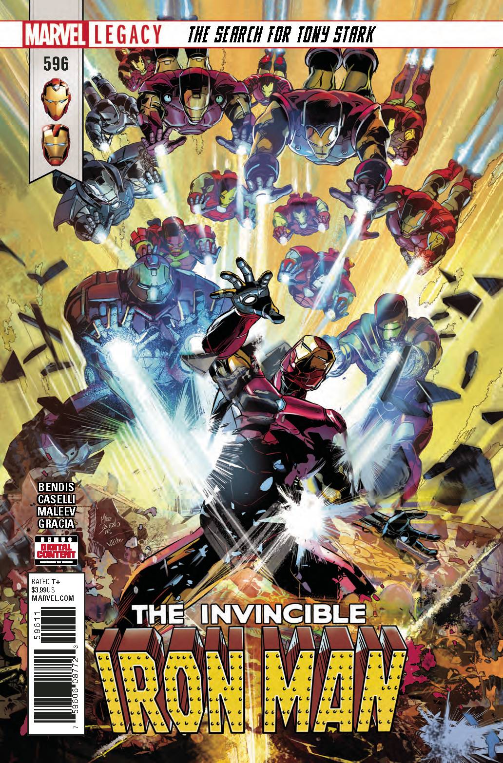INVINCIBLE IRON MAN #596 2018 Iron Man MARVEL PRH