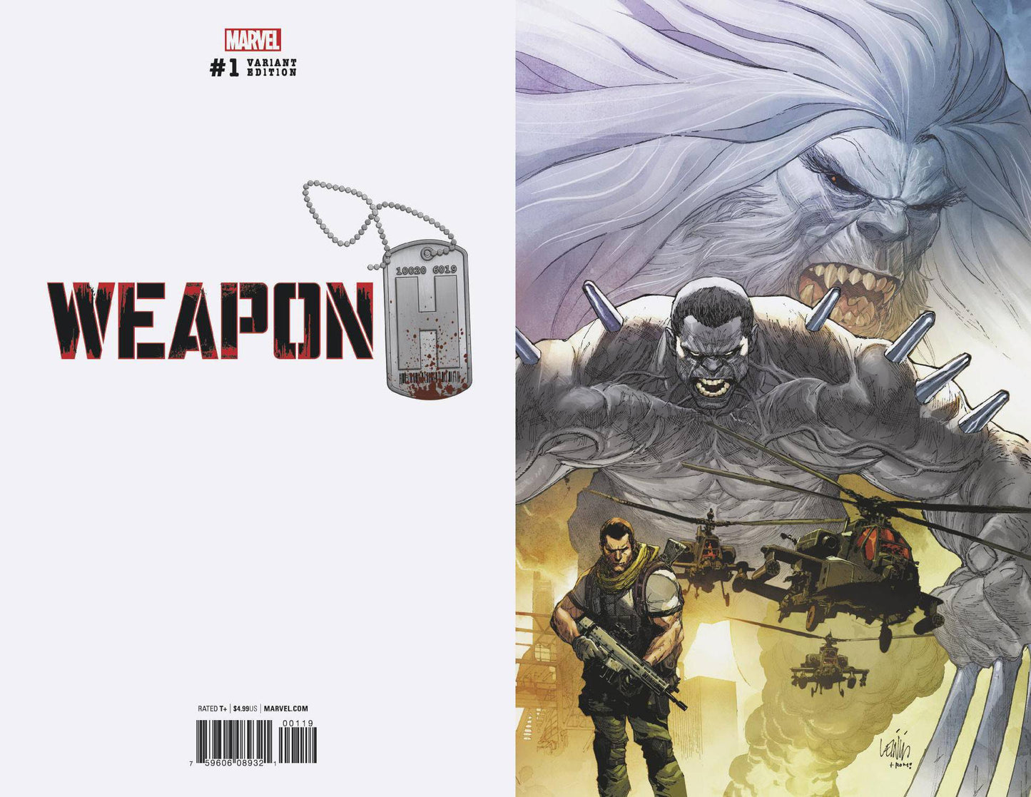 WEAPON H #1 1:100 VIRGIN VARIANT MARVEL COMICS