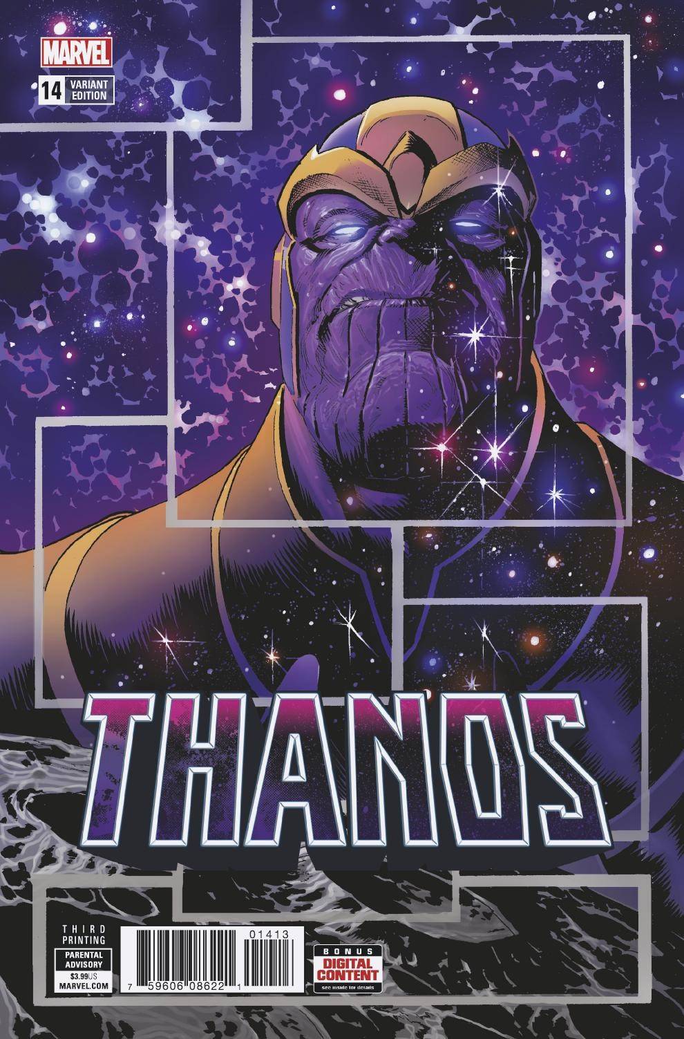 THANOS #14 3RD PRINT SHAW VARIANT 2018 comic book MARVEL COMICS