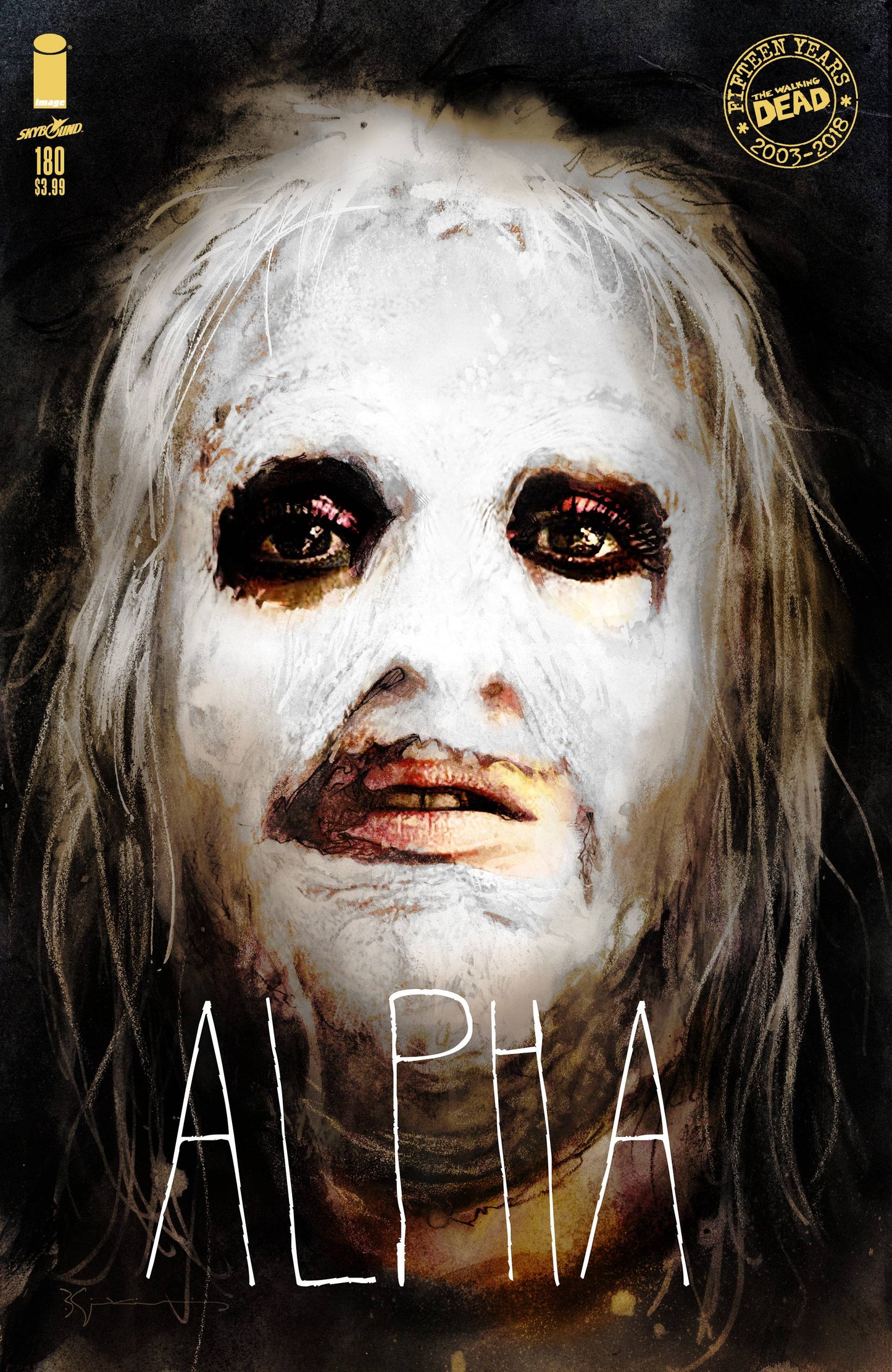 WALKING DEAD #180 CVR B 15TH ANNV SIENKIEWICZ (MR) 2018 Walking Dead IMAGE COMICS