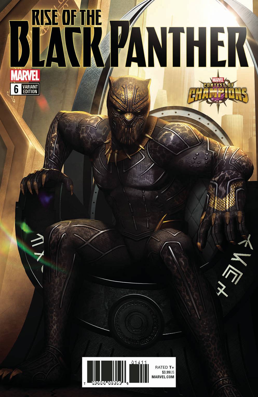 RISE OF BLACK PANTHER #6 GAME IMAGE VARIANT 2018 Black Panther MARVEL COMICS