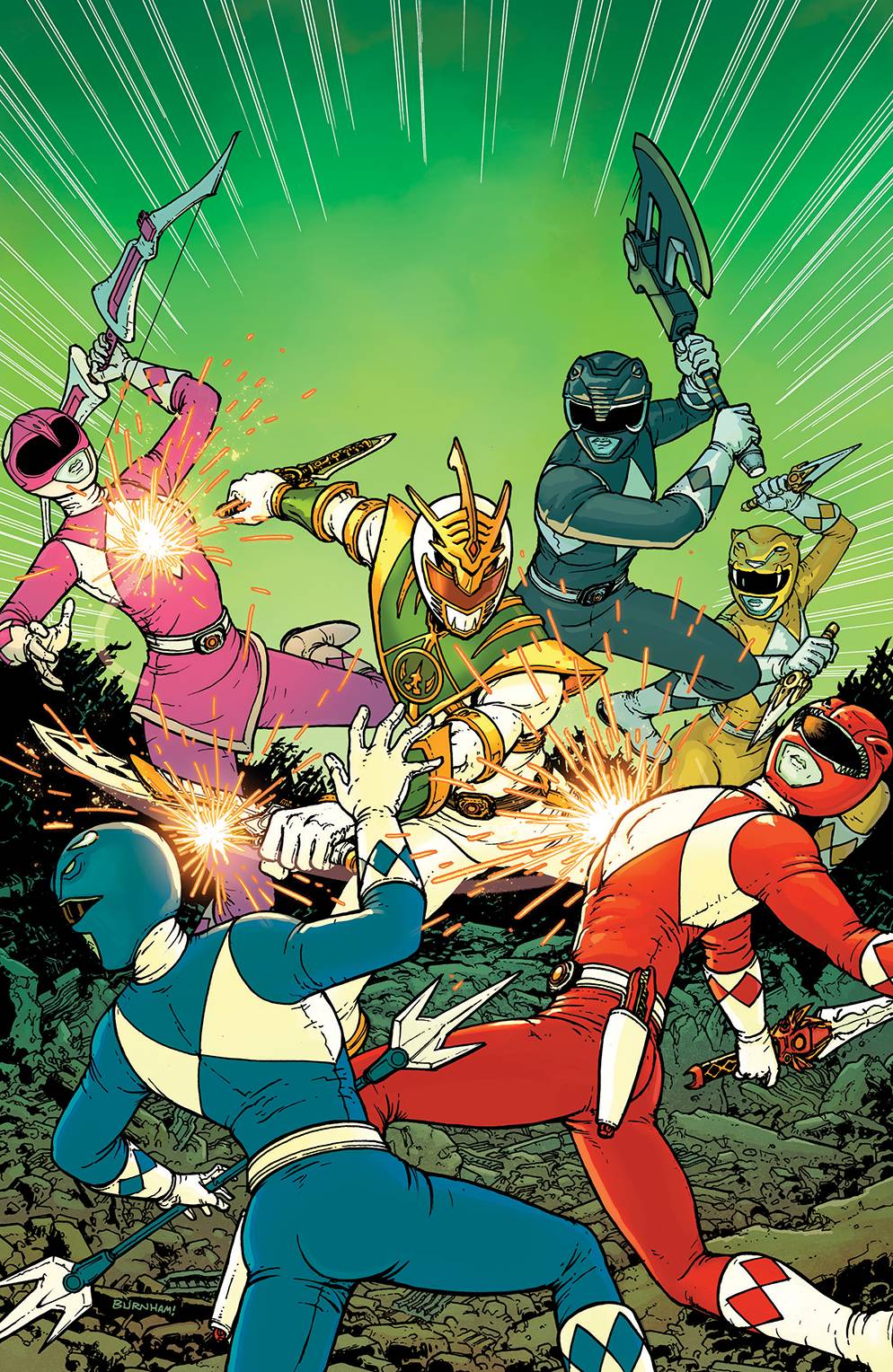 MMPR SHATTERED GRID #1 1:10 VARIANT 2018 comic book BOOM! STUDIOS
