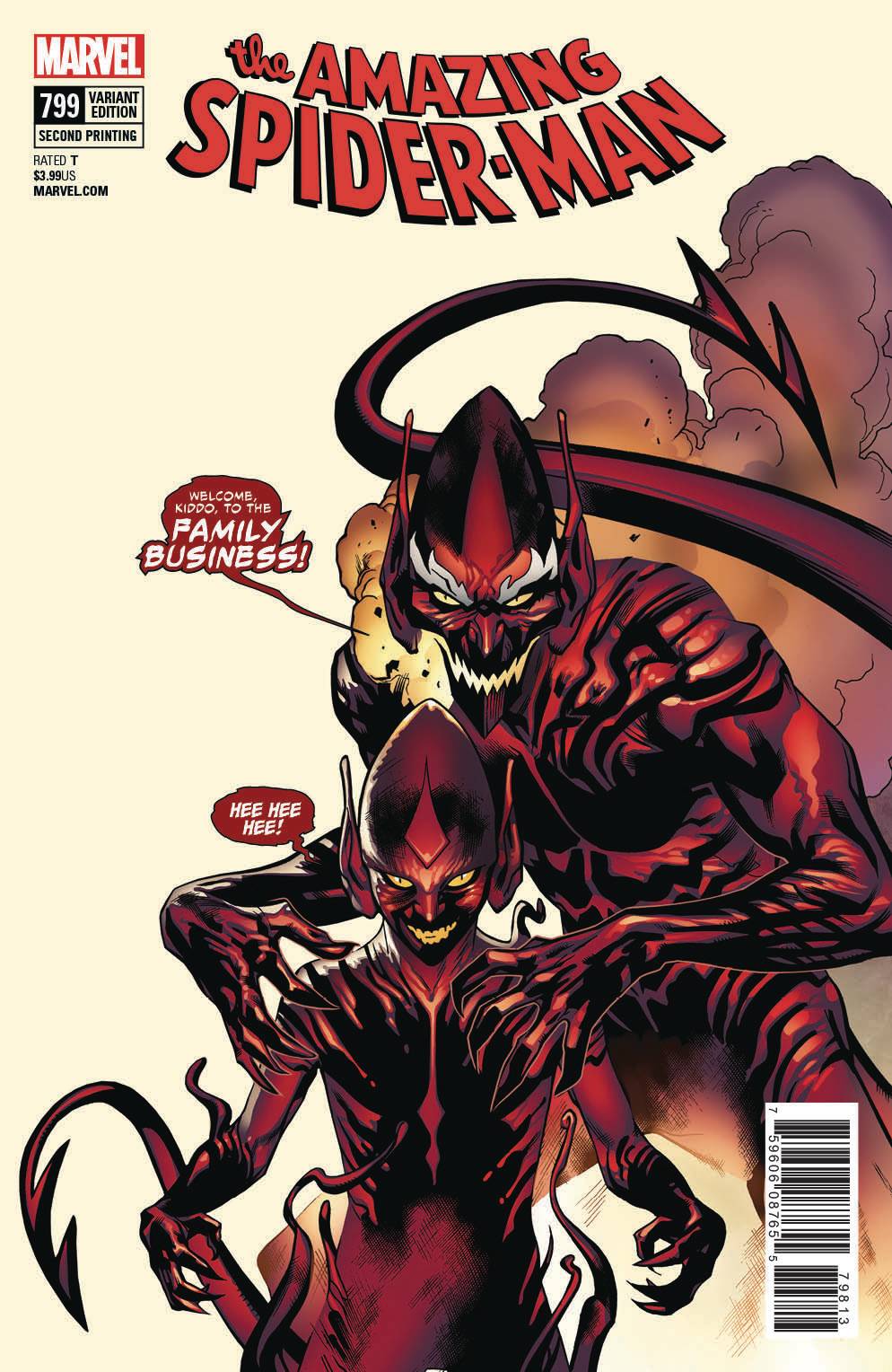 AMAZING SPIDER-MAN #799 2ND PRINT VARIANT 2018 Spider-Man MARVEL COMICS