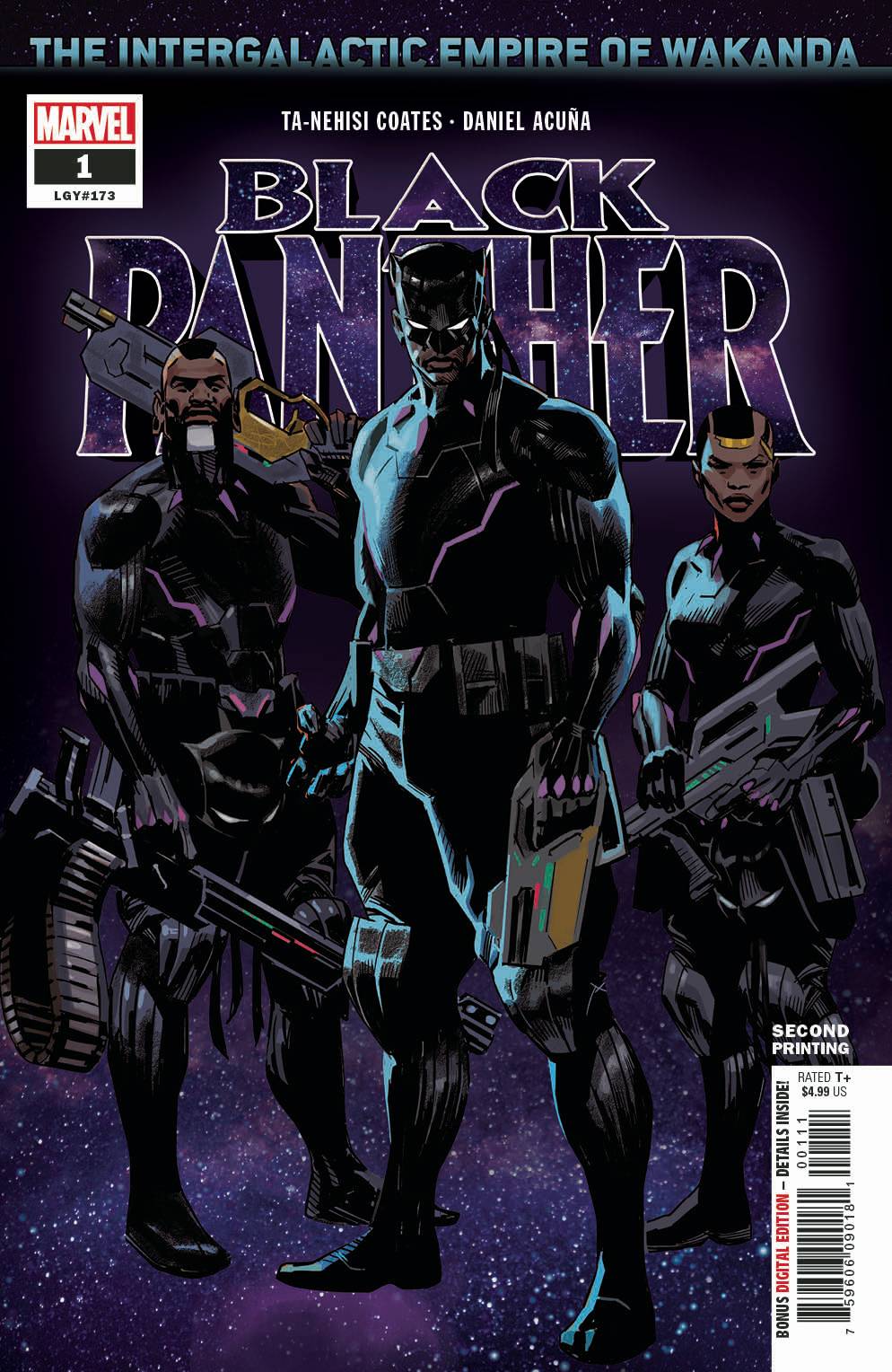 BLACK PANTHER #1 2ND PRINT VARIANT 2018 comic books MARVEL COMICS