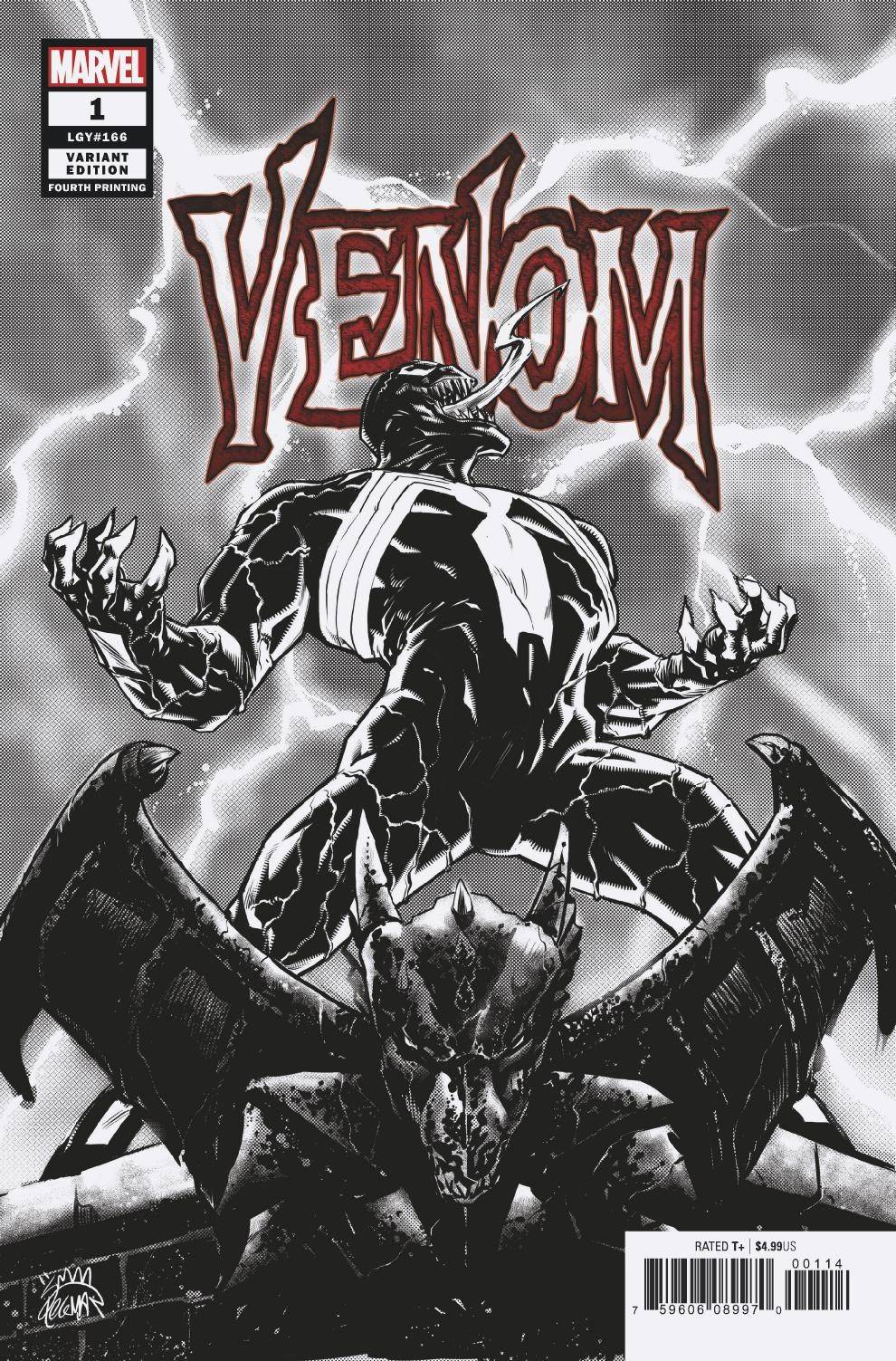 VENOM #1 4TH PRINT STEGMAN VARIANT 2018 comic book MARVEL COMICS
