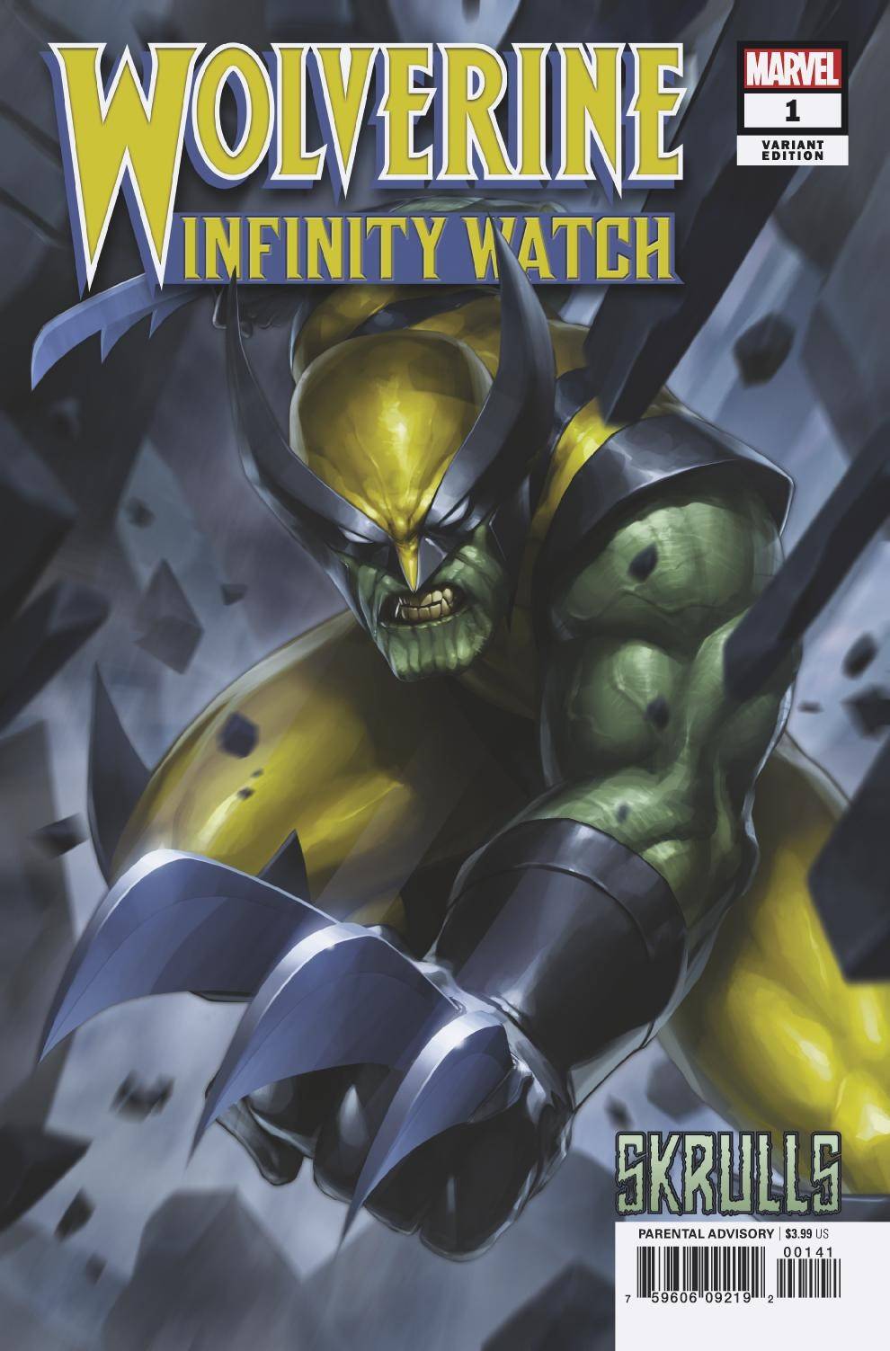 WOLVERINE INFINITY WATCH #1 (OF 5) JEE HYUNG LEE SKRULLS VARIANT 2019 Wolverine MARVEL COMICS