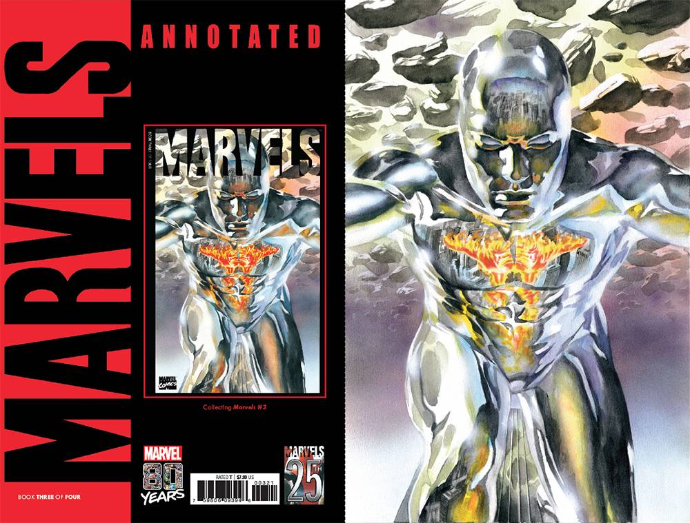 MARVELS ANNOTATED #3 (OF 4) ALEX ROSS VIRGIN VARIANT 2019 comic book MARVEL COMICS