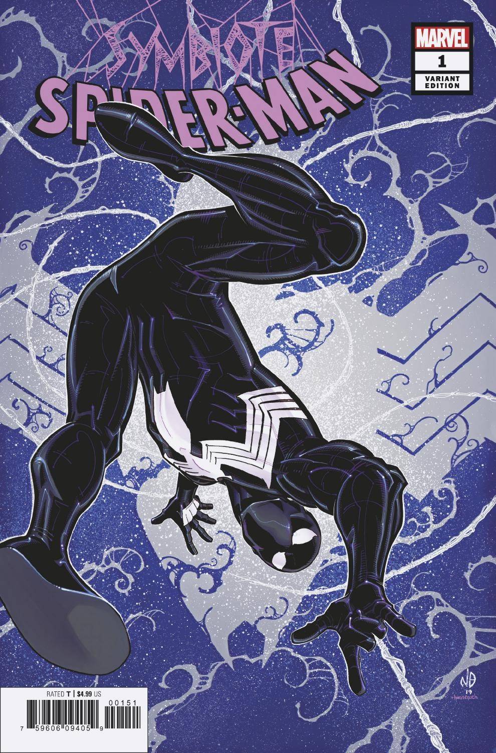 SYMBIOTE SPIDER-MAN #1 BRADSHAW 1:25 VARIANT 2019 comic book MARVEL COMICS