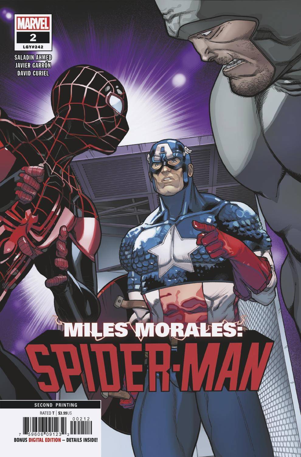MILES MORALES SPIDER-MAN #2 2ND PRINT 2019 *DMG* comic book MARVEL COMICS
