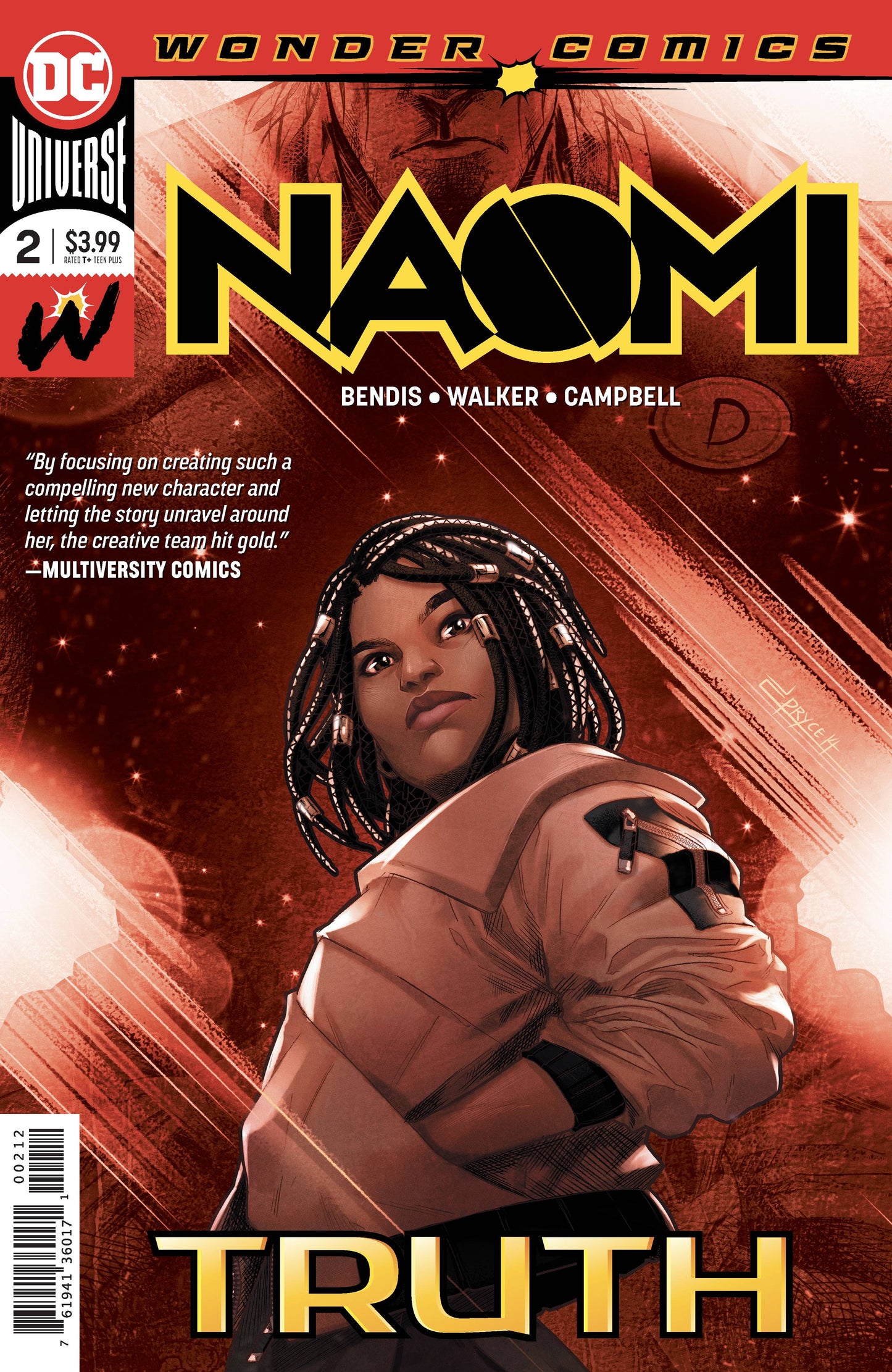 NAOMI #2 2ND PRINT VARIANT 2019 comic book DC COMICS