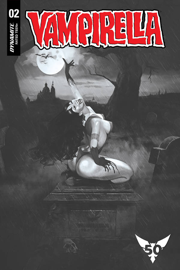 VAMPIRELLA #2 1:20 DALTON B&W VARIANT 2019 Vampirella DYNAMITE