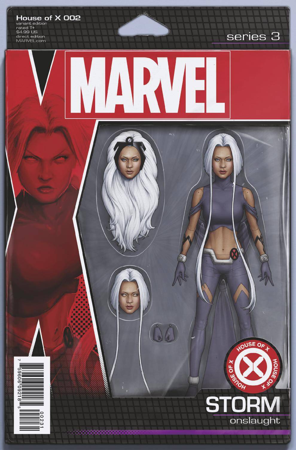 HOUSE OF X #2 (OF 6) CHRISTOPHER ACTION FIGURE STORM VARIANT 2019 House of X MARVEL COMICS