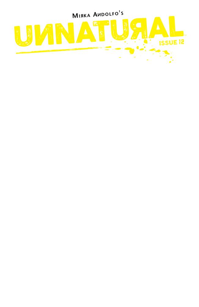 UNNATURAL #12 (OF 12) CVR C BLANK VARIANT (MR) 2019 comic book IMAGE COMICS