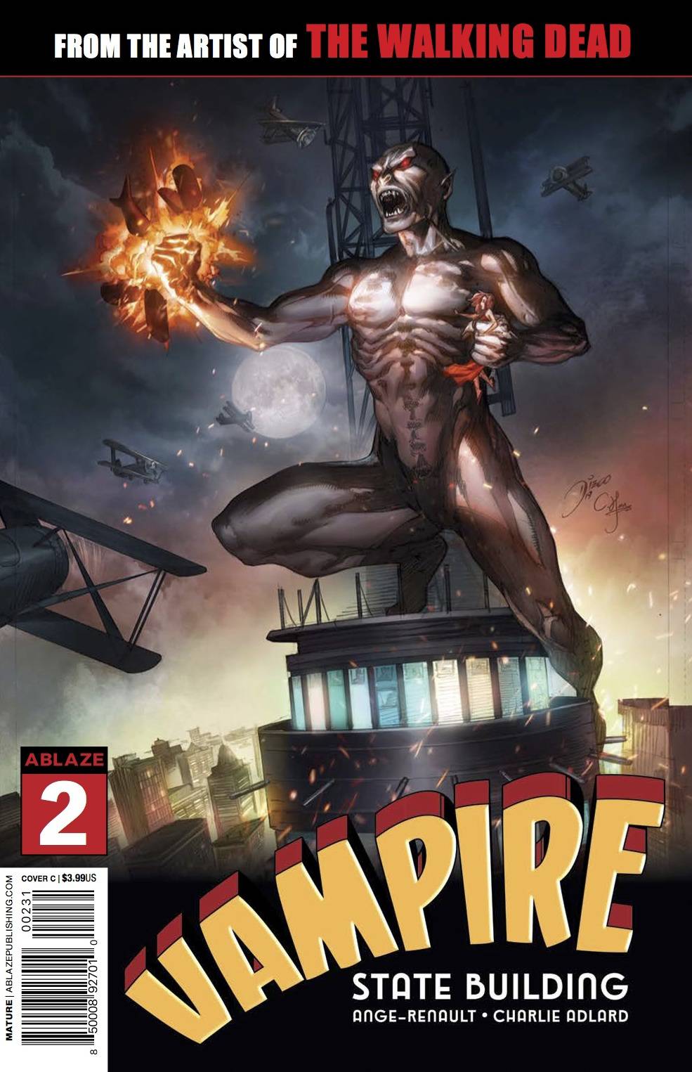 VAMPIRE STATE BUILDING #2 CVR C BERNARD (MR) 2019 comic book ABLAZE