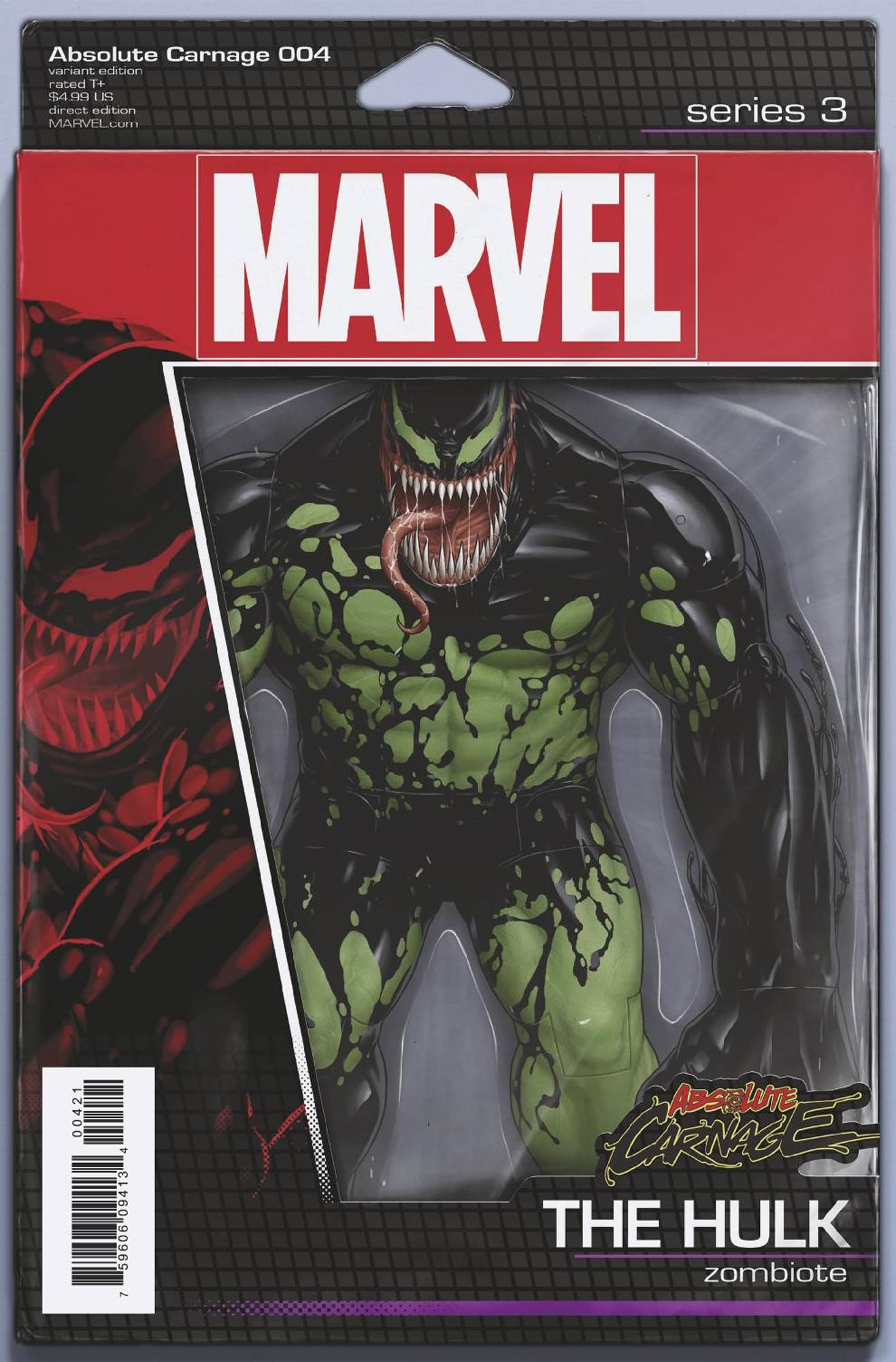 ABSOLUTE CARNAGE #4 (OF 5) CHRISTOPHER ACTION FIGURE VARIANT VENOM HULK 2019 comic book MARVEL COMICS