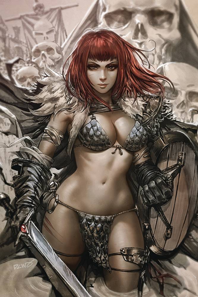 VAMPIRELLA RED SONJA #1 DERRICK CHEW 1:25 VIRGIN VARIANT Red Sonja DYNAMITE