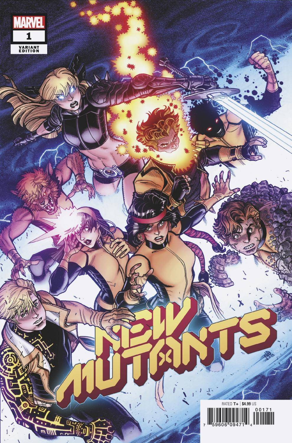 NEW MUTANTS #1 1:25 VARIANT 2019 New Mutants MARVEL COMICS
