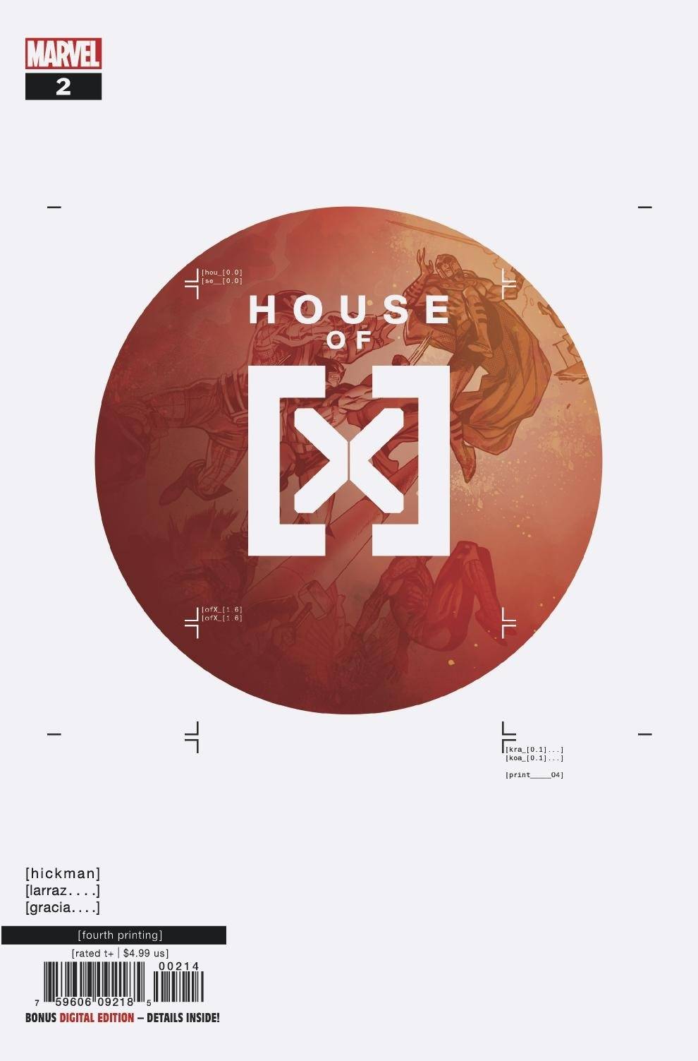 HOUSE OF X #2 4TH PRINT VARIANT 2019 House of X MARVEL COMICS