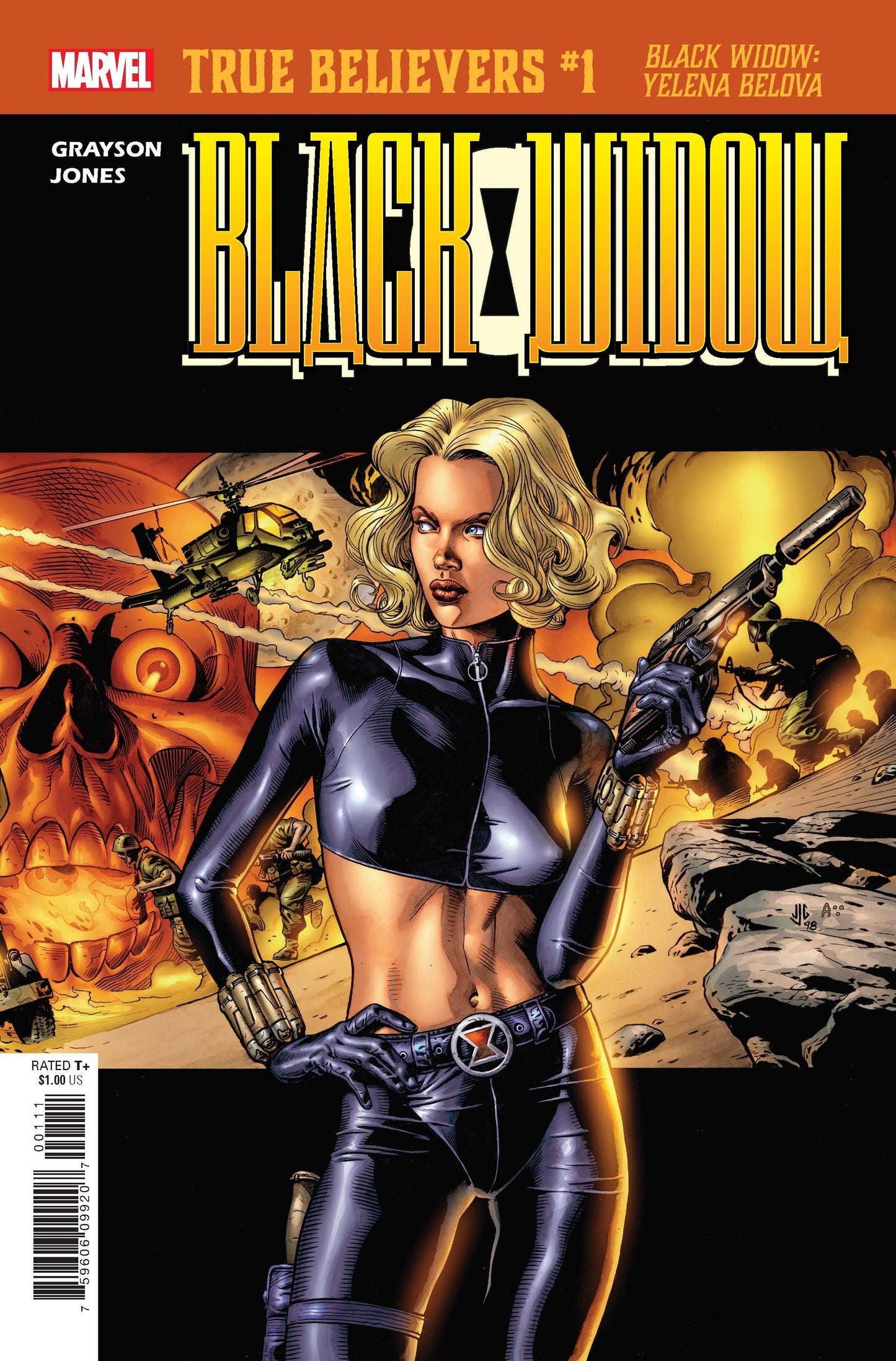 TRUE BELIEVERS BLACK WIDOW YELENA BELOVA #1 (REPRINT BLACK WIDOW #1 1999) MARVEL COMICS
