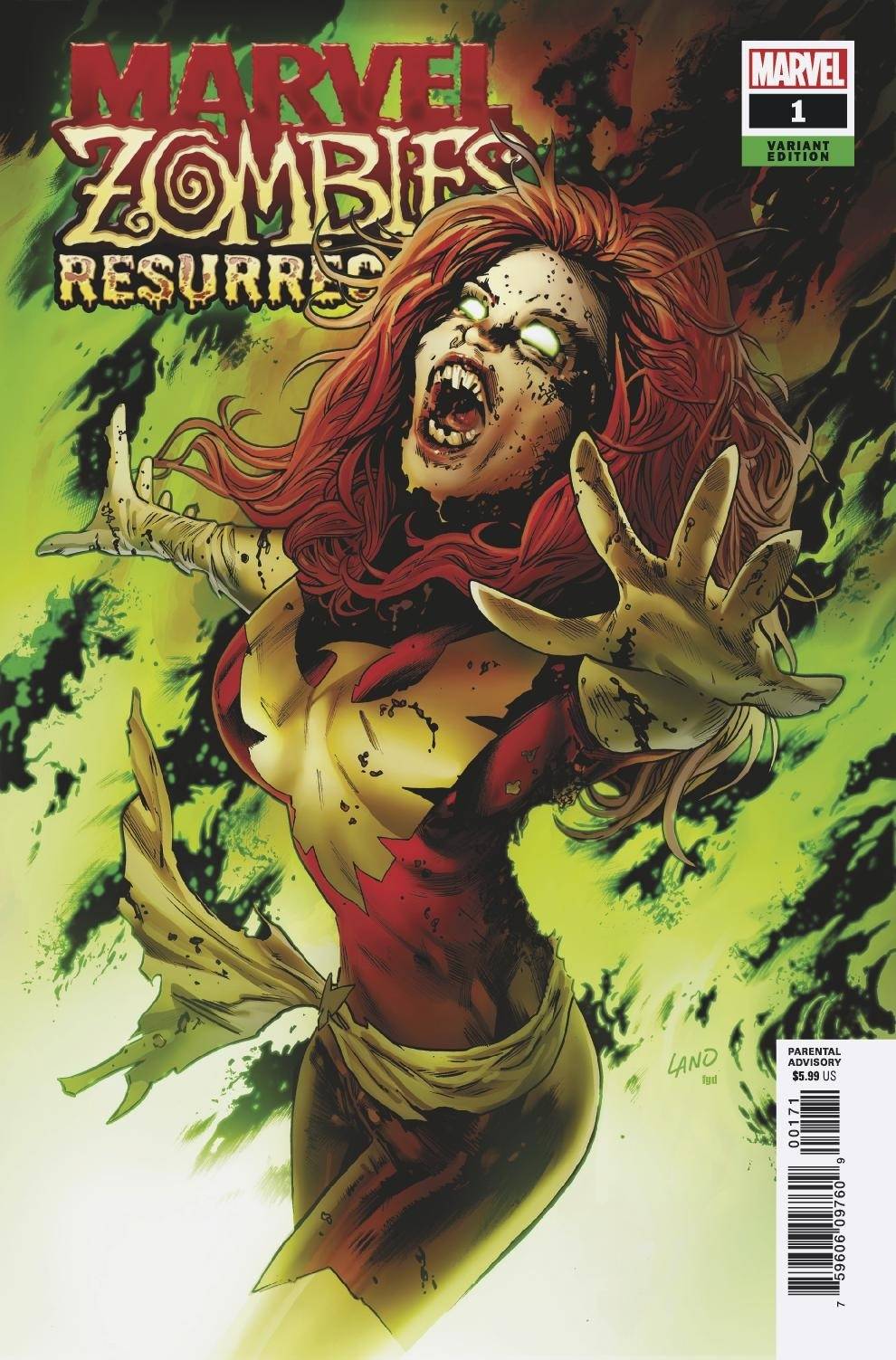 MARVEL ZOMBIES RESURRECTION #1 (OF 4) LAND VARIANT 2020 Marvel Zombies MARVEL COMICS