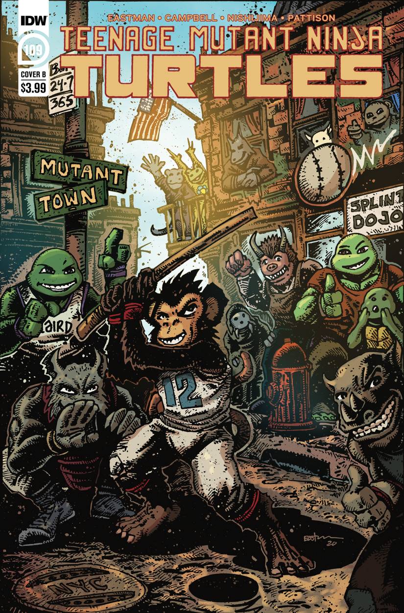TMNT ONGOING #109 CVR B EASTMAN 2020 COMIC BOOK IDW PUBLISHING