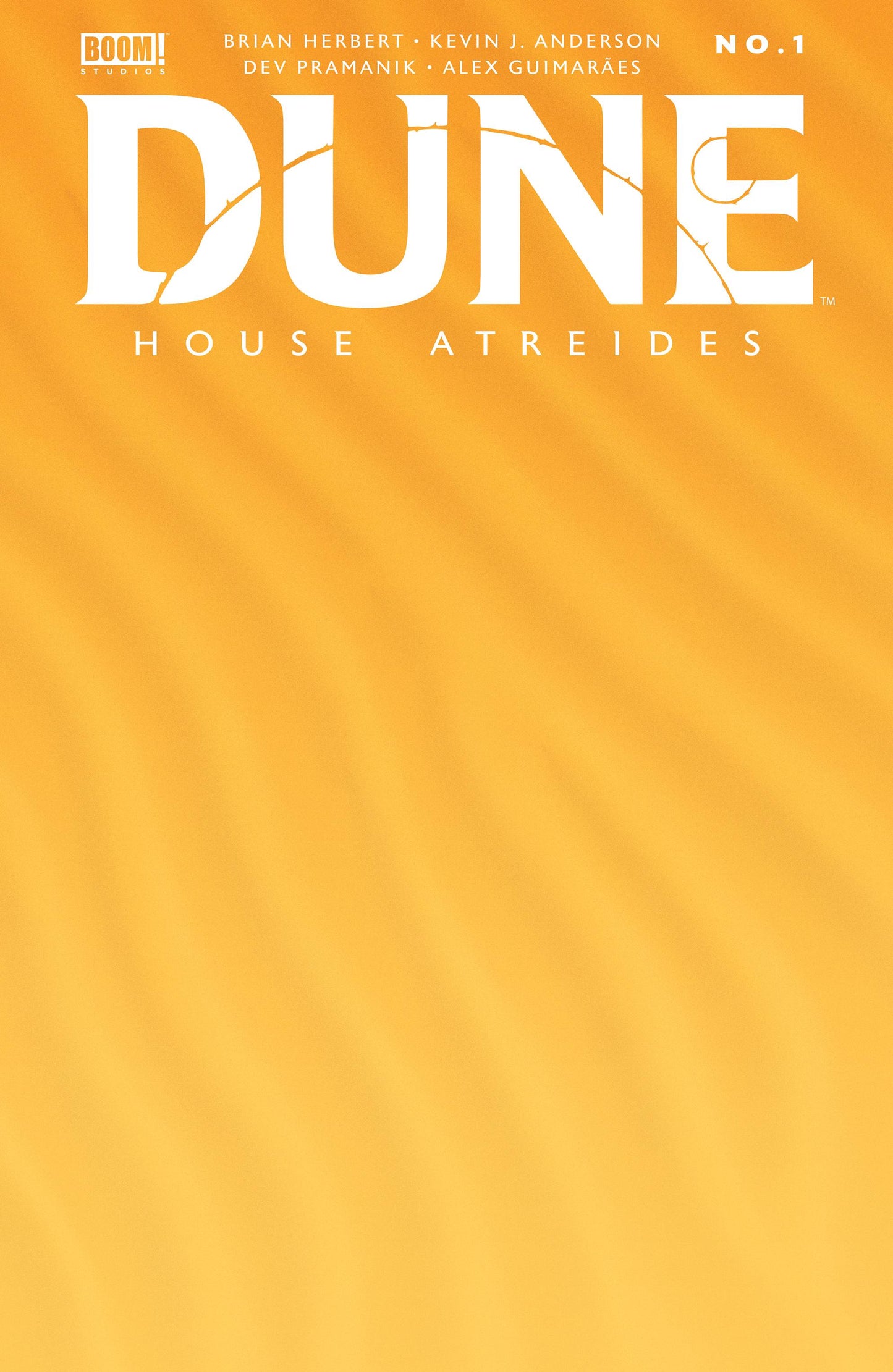 DUNE HOUSE ATREIDES #1 CVR D BLANK SKETCH VARIANT 2020 Dune BOOM! STUDIOS