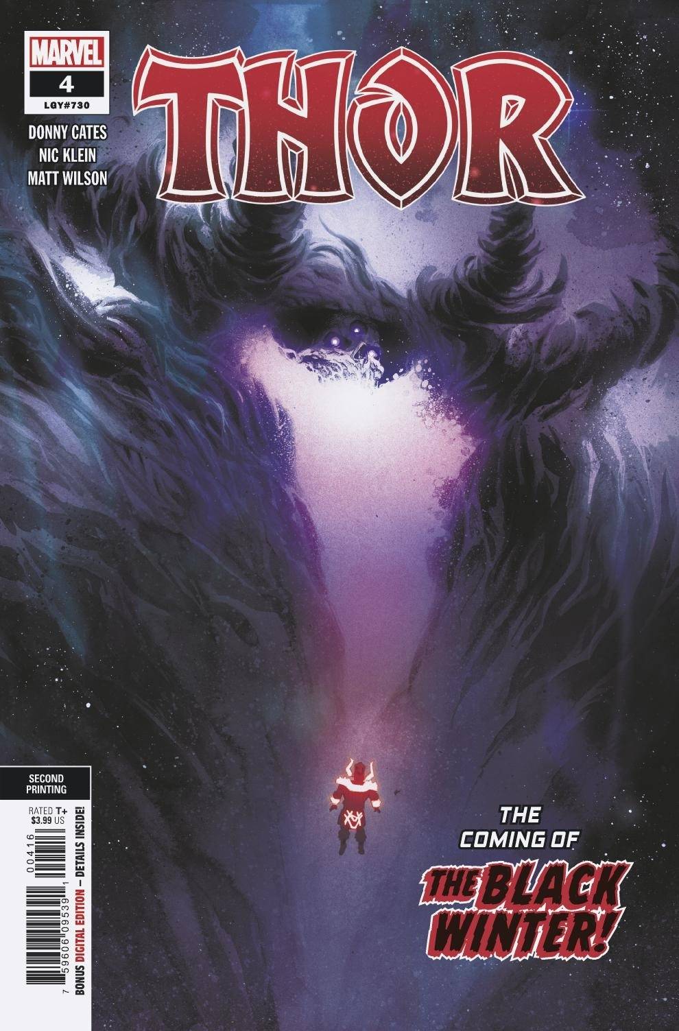THOR #4 2ND PRINT VARIANT 2020 Thor MARVEL COMICS