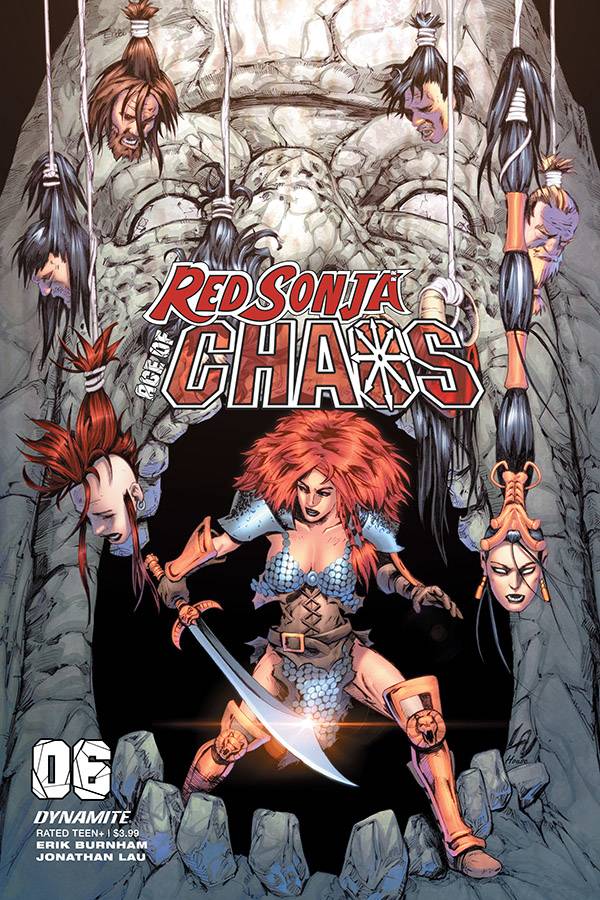 RED SONJA AGE OF CHAOS #6 FOC JONATHAN LAU VARIANT 2020 Red Sonja DYNAMITE