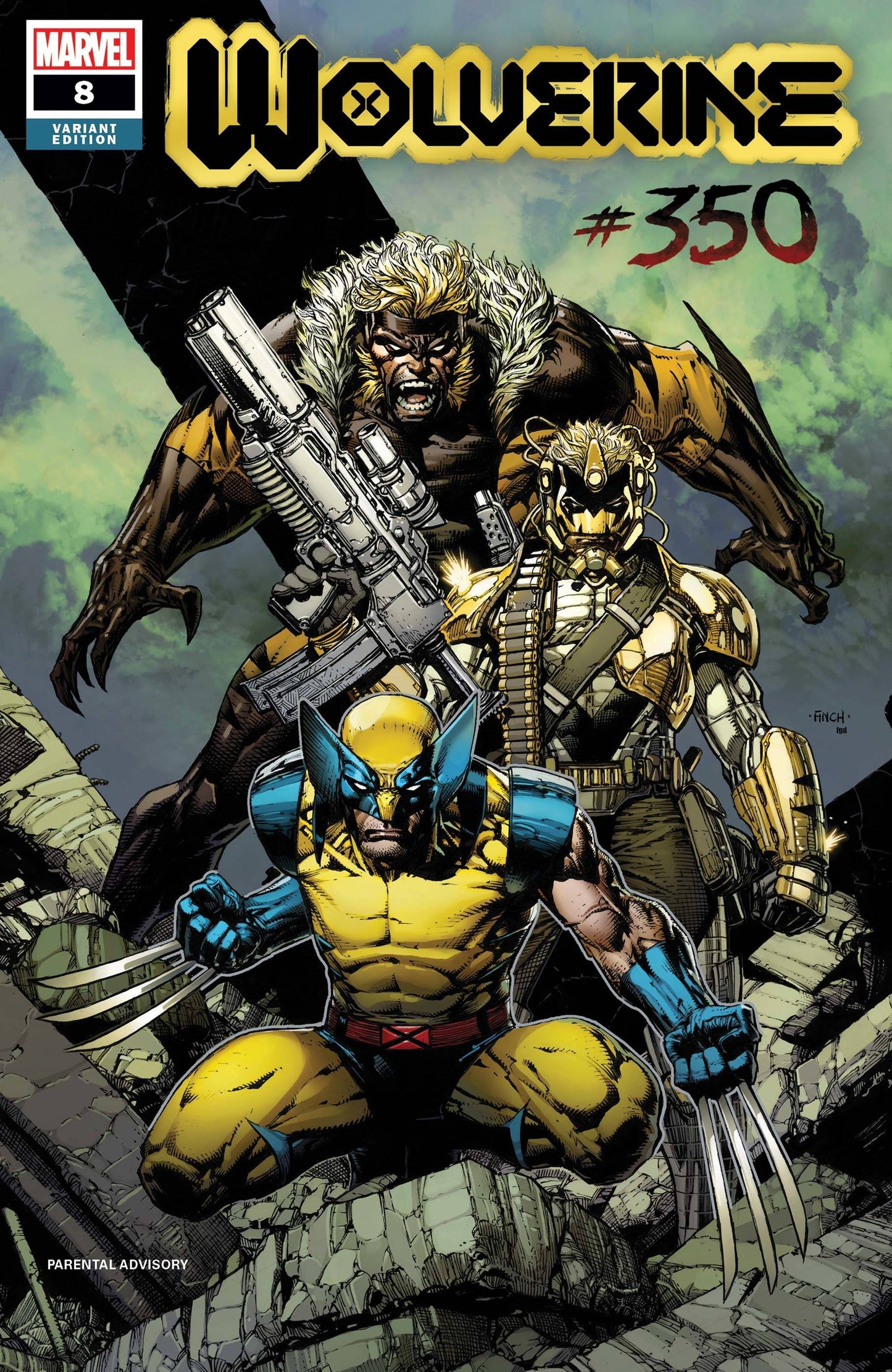 WOLVERINE #8 FINCH 1:25 VARIANT 2020 Wolverine MARVEL COMICS