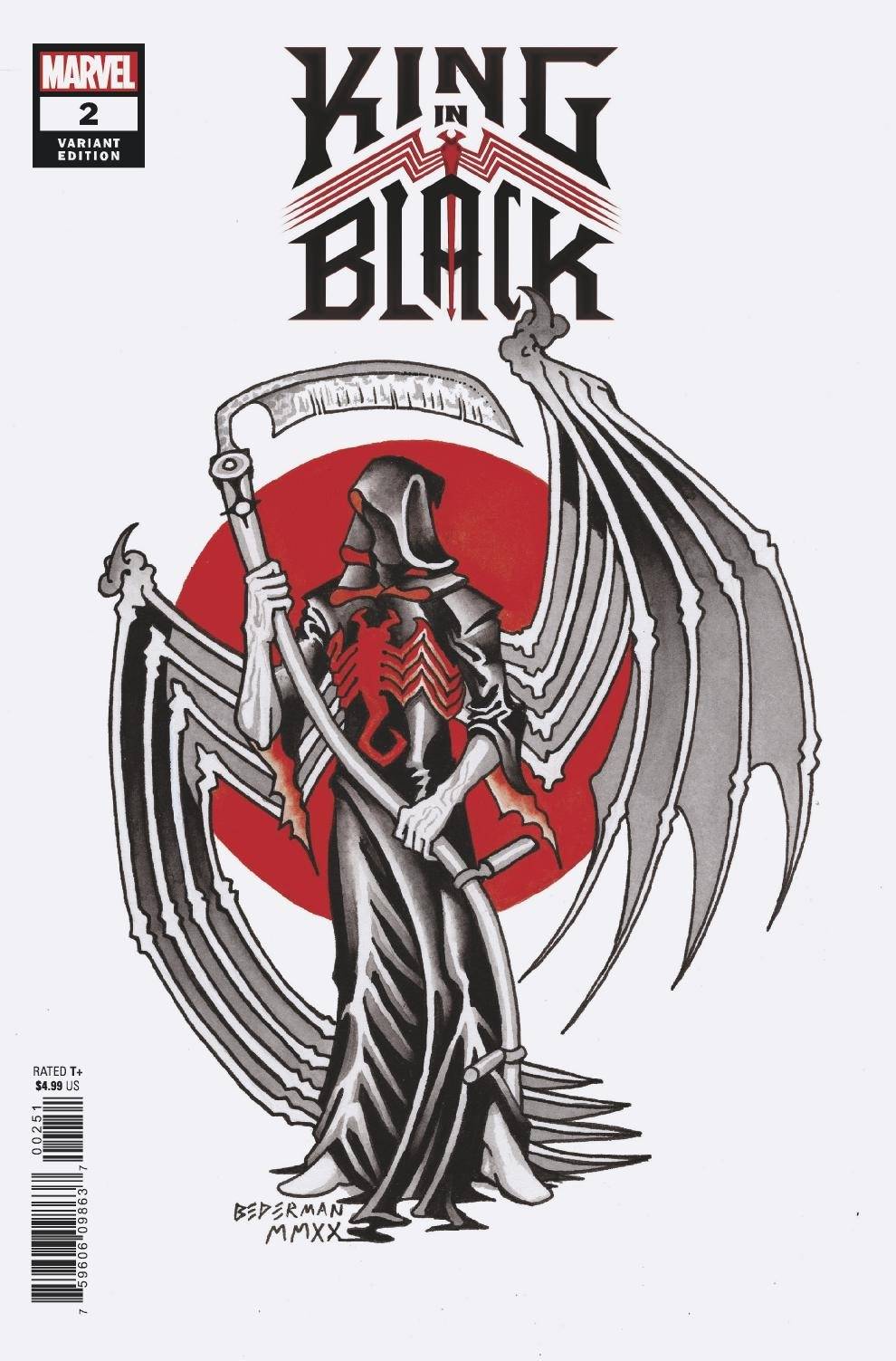 KING IN BLACK #2 (OF 5) BEDERMAN TATTOO VARIANT 2020 King in Black MARVEL COMICS