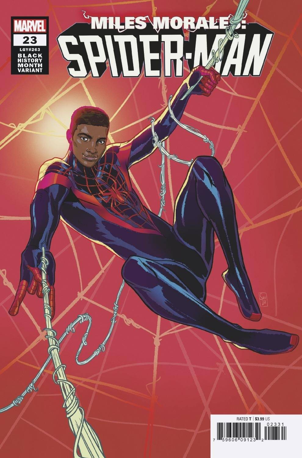 MILES MORALES SPIDER-MAN #23 SOUZA BLACK HISTORY VARIANT 2021 comic book MARVEL COMICS