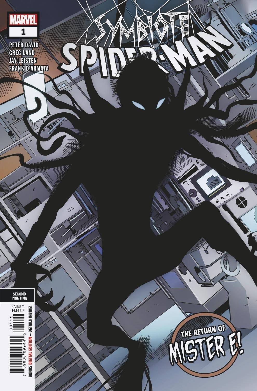 SYMBIOTE SPIDER-MAN KING IN BLACK #1 (OF 5) 2ND PRINT VARIANT 2021 Spider-Man MARVEL COMICS