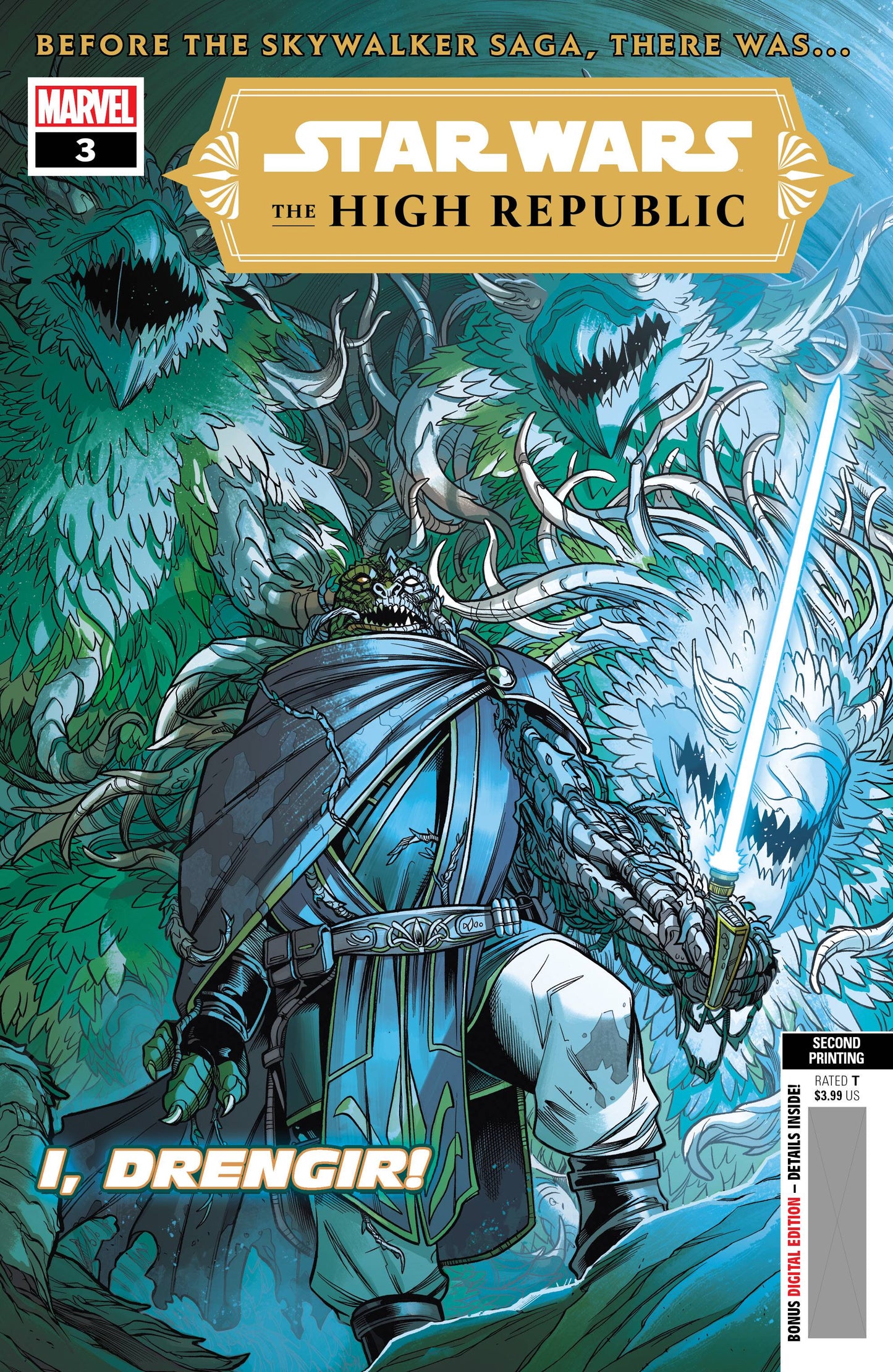 STAR WARS HIGH REPUBLIC #3 2ND PRINT VARIANT 2021 Star Wars MARVEL COMICS