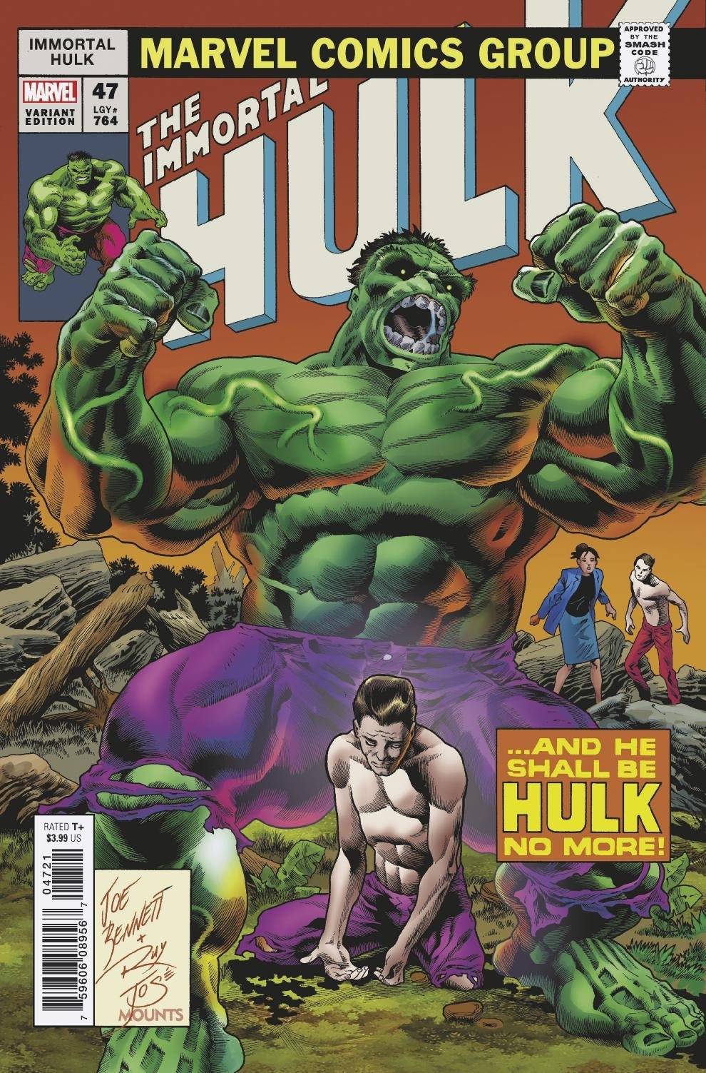 IMMORTAL HULK #47 BENNETT HOMAGE VARIANT 2021 Immortal Hulk MARVEL COMICS