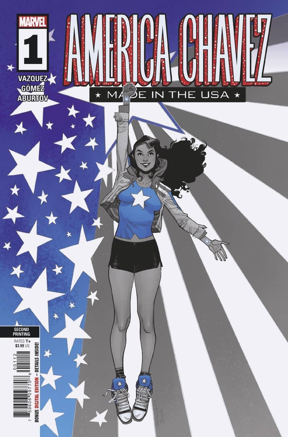 AMERICA CHAVEZ MADE IN USA #1 (OF 5) 2ND PRINT PICHELLI VARIANT 2021 comic book MARVEL COMICS