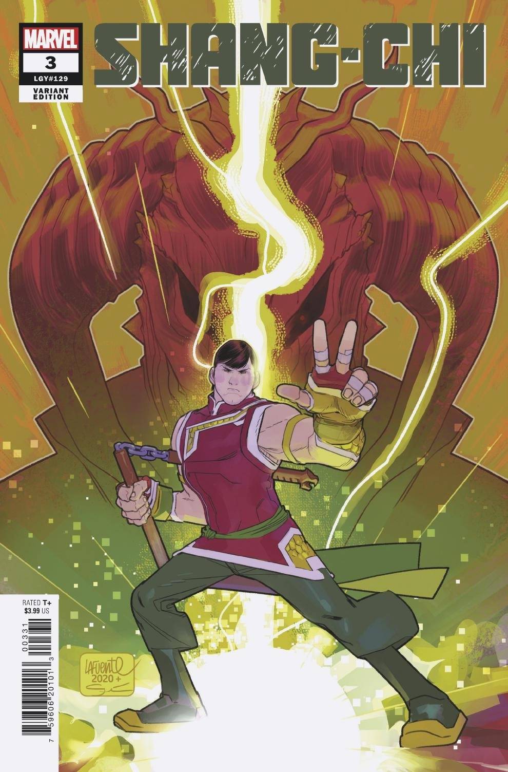 SHANG-CHI #3 LAFUENTE VARIANT 2021 Shang-Chi MARVEL COMICS