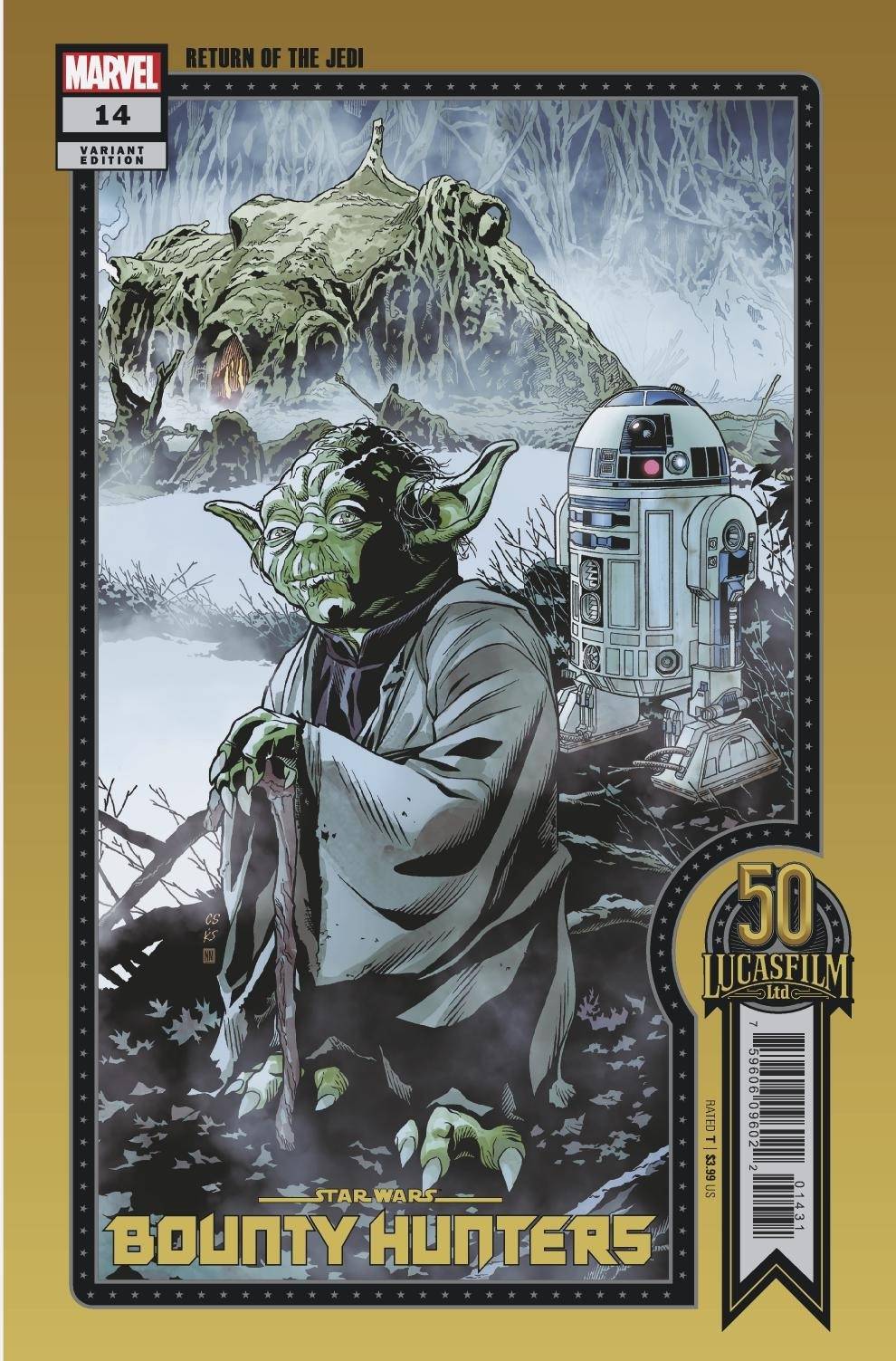 STAR WARS BOUNTY HUNTERS #14 SPROUSE LUCASFLIM 50TH VARIANT WOBH 2021 Star Wars Bounty Hunters MARVEL COMICS