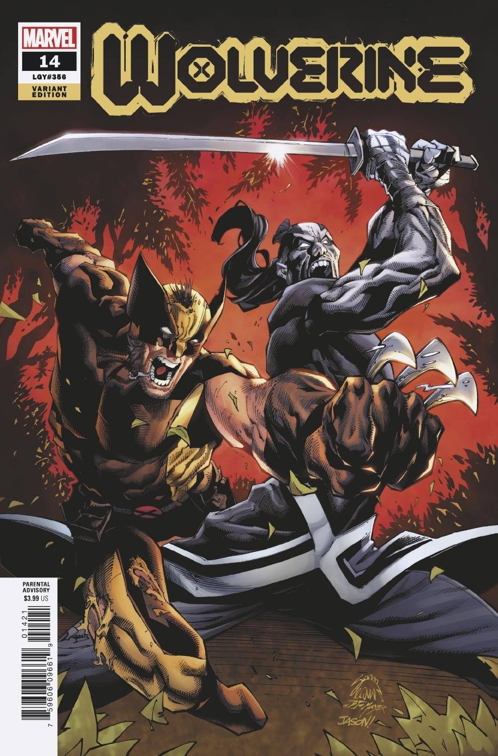 WOLVERINE #14 1:25 STEGMAN VARIANT 2021 Wolverine MARVEL COMICS