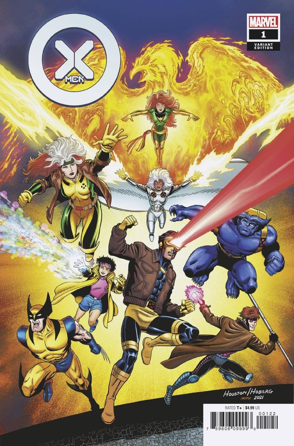 X-MEN #1 HOUSTON X-MEN 90S VARIANT 2021 X-Men MARVEL COMICS