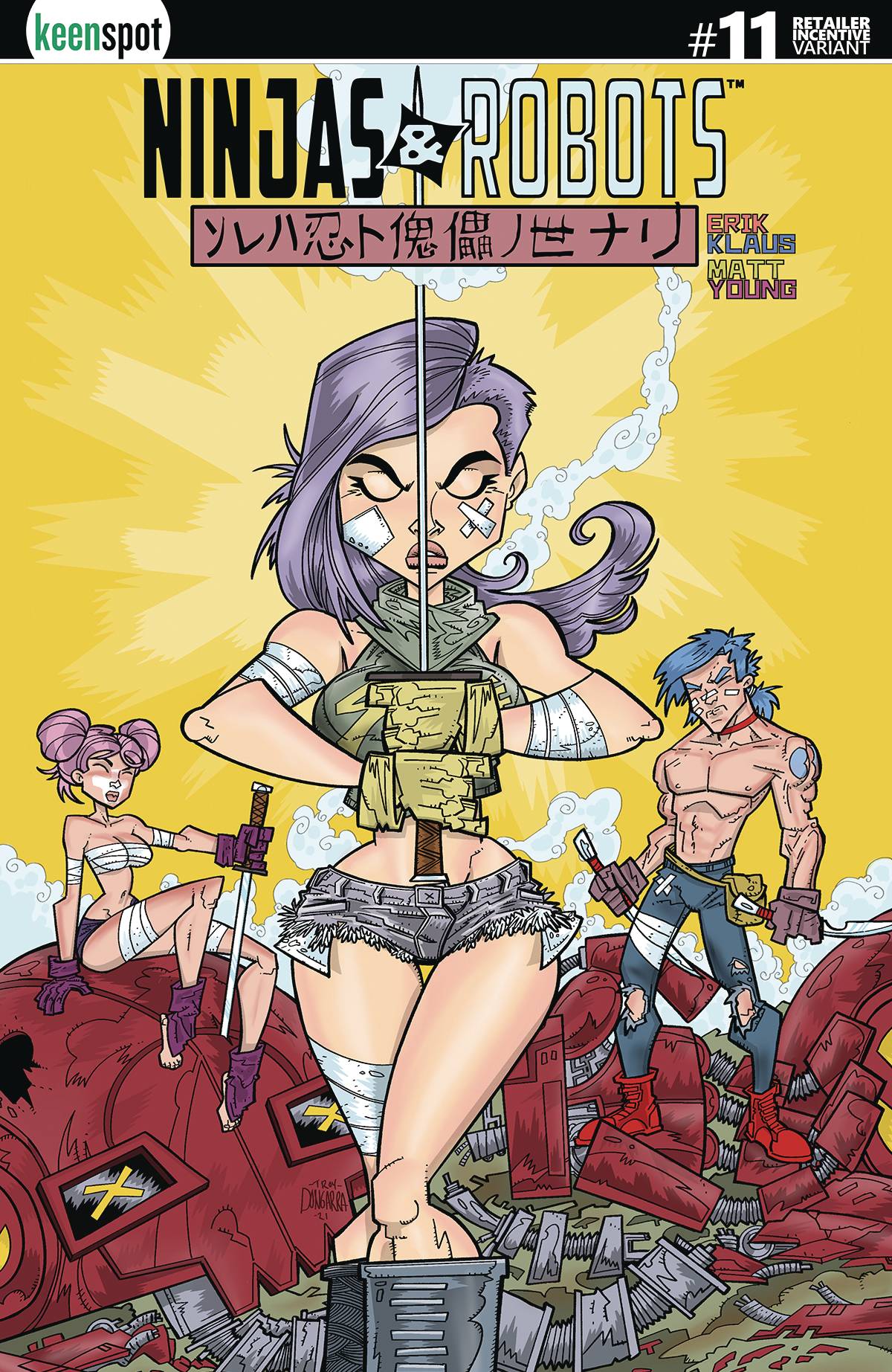 NINJAS & ROBOTS #5 DONGARRA 1:5 VARIANT 2020 KEENSPOT ENTERTAINMENT